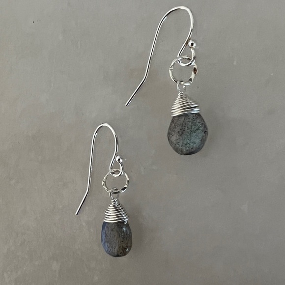 NWOT Sundance Sterling Silver Labadorite Earrings - Picture 3 of 5